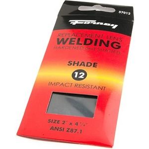 Forney #57012 Replacement Welding Lens; Shade 12; 4-1/4" x 2"; NIP